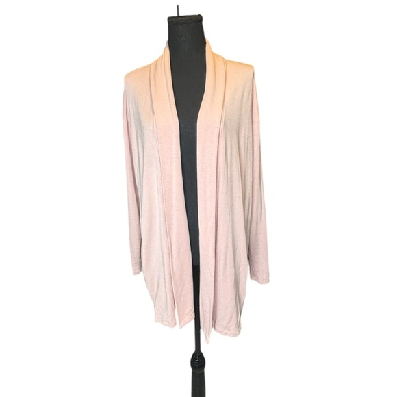Spiritual Gangster Blush Pink Modal Cardigan Lightweight Drape Stretchy M C437 - Picture 1 of 7